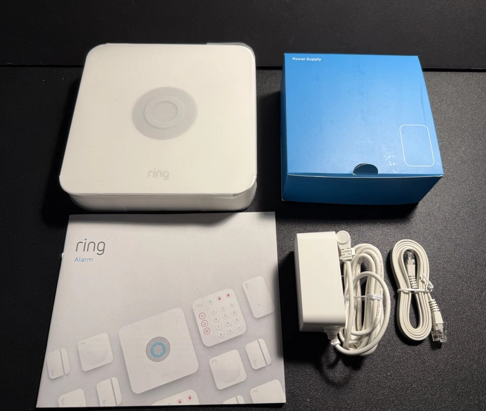 Sirene estação base Ring Alarm 2ª geração para segurança doméstica sem fio + fonte de alimentação - Imagem 1 de 1