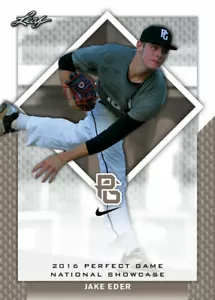 JAKE EDER 2016 LEAF "PERFECT GAME" SHOWCASE NIKE ALL-AMERICAN ROOKIE CARD #257! - Picture 1 of 1