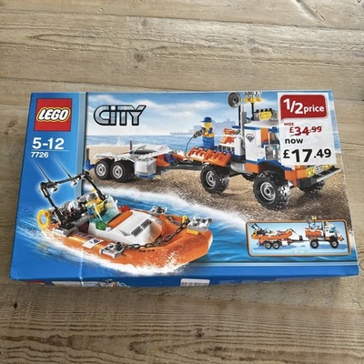 Lego 7726 Misb New Never Opened Coastguard Truck And Speedboat - Image 1 of 4