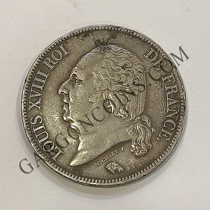 Frankreich 5 Franks Louis XVIII 1821 Paris (A) Büste Habillé - Bild 1 von 2