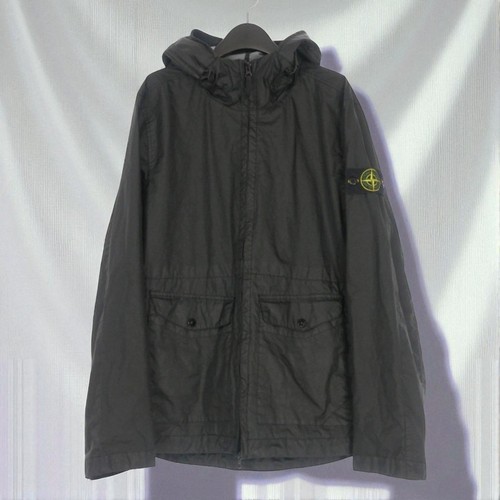 Stone Island 24SS Membrana 3L TC Giacca Nylon con Cappuccio Nero M #EG AEA