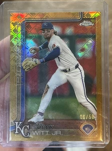 Bobby Witt Jr. 2025 Topps Chrome Logofractor Gold /50 - Bild 1 von 2