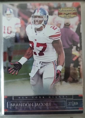 FOOTBALL CARD DONRUSS GRIDIRON 2007 BRANDON JACOBS NEW YORK GIANTS - Image 1 of 2