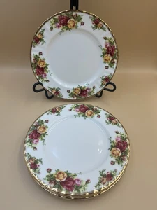 Set Of 4 Vintage Royal Albert Old Country Roses 8" DESSERT SALAD Plates 1962 - Picture 1 of 5