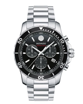 MOVADO Series 800 2600142 Chrono Quartz Black Dial Watch 42mm - Image 1 of 4