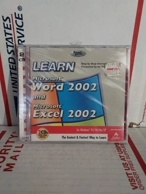 New Sealed Broderbund: Learn MS Windows XP and Excel XP 2002 (CD-ROM) - #162h - Image 1 of 2