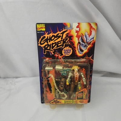 ToyBiz Ghost Rider Armored Blaze Light Up Ghost Fire Action Figure w/ Flame Glow - Image 1 of 4