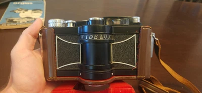 [Rare Camera w/ Case] Panon Widelux F6 35mm Panoramic Film Camera (Japanese) - Image 1 of 4