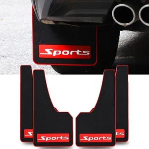 4 X Car Truck Sports Fender Mud Flaps Mudguards Splash Guards Accessories - Picture 1 of 7