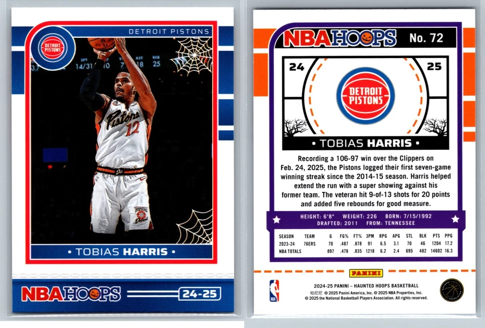 2024-25 Panini NBA Aros embrujados BASE #1-200 ¡Tú eliges y completa un conjunto! Foto 1 de 1