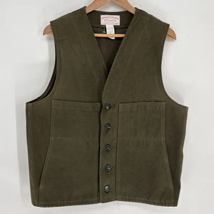 CC Filson Co. Moleskin Faux Suede 100% Heavy Cotton Vest Made in USA Size 42 M L - Bild 1 von 5