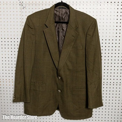 Chaqueta Blazer Burberry Dos Botones Lana Cuadros 42L Foto 1 de 4