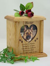 Pet Urns - Dog Urns - Cat Urns - Heart or Oval Photo Urn
