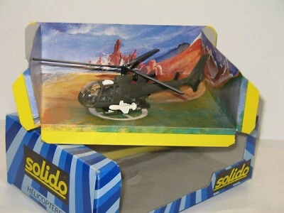 Solido Elicottero Gazelle Missile Bianco Non Espulsione Militare IN Scatola Deco - Immagine 1 di 4
