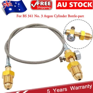 Refill Station Transfer Adaptor Hose For BS 341 No. 3 Argon Cylinder-Bottle New - Picture 1 of 12