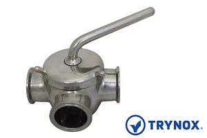 Tri Clamp Sanitary Stainless Steel 304 1" Plug Valve Trynox - Picture 1 of 2