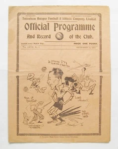 TOTTENHAM HOTSPUR v CRYSTAL PALACE Reserves 1934/1935 VG Cond Football Programme - Picture 1 of 3