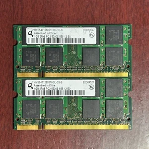 Qimonda 2GB 2*1 DDR2-667MHz PC2-5300S SO-DIMM Laptop RAM 200-pin - Picture 1 of 1
