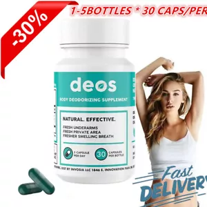 1-5Pcs Deos Body Deodorizer Magic.Chlorophyll Capsule Body Odor Detox 30C New - Picture 1 of 17