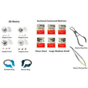 Dental Matrix Bands Ring Sectional Matrice Clamp Fit Garrison Palodent V3 System - Picture 1 of 38