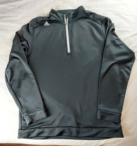 Adidas Puremotion Hombres Negro 1/4 Cremallera Pullover Ropa Activa Talla Mediana - Imagen 1 de 9