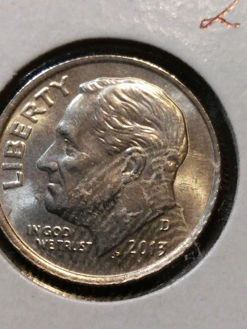 2013 Roosevelt Dime  D - BU - A-58 Cover