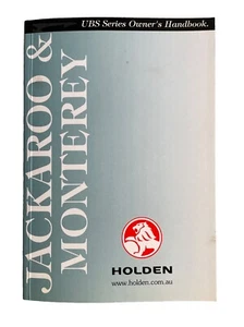 Genuine GM Holden Jackaroo & Monterey UBS98 2000-2003 Owners Manual Service Book - Picture 1 of 5