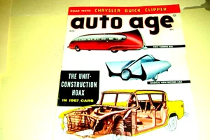AUTO AGE MAGAZINE AUGUST 1956- COMPARISONS - ROAD TESTS BUICK-PACKARD-CHRYSLER + - Picture 1 of 12