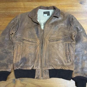 used size 40 AVIREX Type G-2 Men's Flight jacket 80's rider's jacket brown - Picture 1 of 22