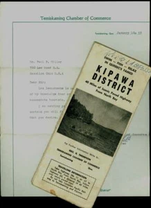 KIPAWA DIST. NORTH BAY, ONT BROCHURE & LETTER - Picture 1 of 1