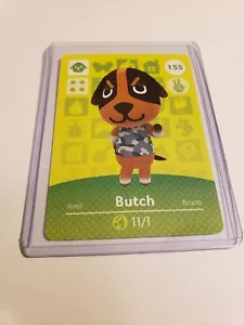Butch # 155 Animal Crossing Amiibo Card AUTHENTIC Series 2 NEW NEVER SCANNED! - Picture 1 of 1