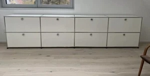 usm haller sideboard, hightboard, lowbord, weiß, schwarz, Gelb, Lichtgrau, - Bild 1 von 14