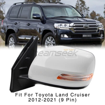 Left Side Rearview Wing Mirror Light For Toyota Land Cruiser 2012-2021 With Turn Foto 1 de 4