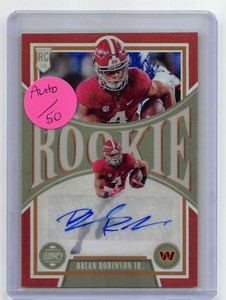 2022 Legacy Rookies Premium Penmanship Auto Ruby #169 Brian Robinson Jr. /50 163