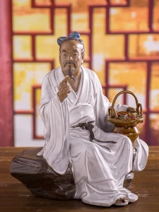 Shiwan Figure Chinese Medicine Culture Pharmacy Decoration Ceramic Hua Tuo - Picture 1 of 12