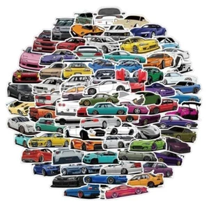 50 Assorted Sports Cars Sticker Decals - Picture 1 of 1