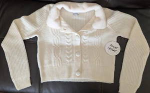 Kuscheliger Pullover Planet Heart Gr. (M) RN#104317 Farbe weiß-creme - Bild 1 von 23