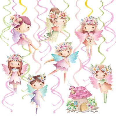 Hadas Colgantes Remolinos Hadas Primer Cumpleaños Decoraciones 20 Piezas Hadas Fiesta Ceili... Foto 1 de 4