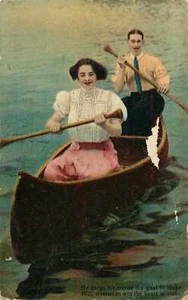 AK Kanu Serie 201 4 Paar im Kanu - Bild 1 von 2