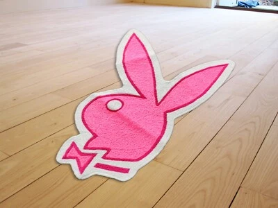 Playboy Magazine Bunny Logo Hugh Hefner Area Living Room Rugs Floor Mat Carpet P - Image 1 of 4