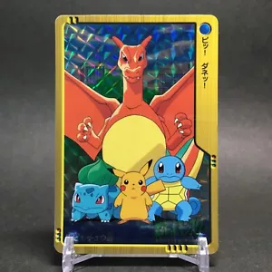Sehr guter Zustand Pokemon Carddass Charizard Pikachu #5 Holo Anime Sammlung japanisch - Bild 1 von 10