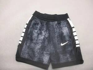 NIKE DRI-FIT Size S Boys Gray Pocket Stretch Waist Athletic Running Shorts 658 - Picture 1 of 7
