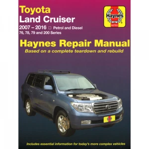 Toyota Land Cruiser 76/78/79/200 serie 2007-2016 manual de taller Haynes - Imagen 1 de 5