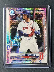 2021 Bowman Chrome Prospect Jeisson Rosario Mojo Refractor #BCP-37 Red Sox - Picture 1 of 2