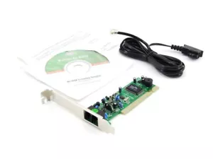 Ms-Tech 56k V92 Fax Voice Modem Card PCI Internal RJ11 V.92 Smartlink SL1800