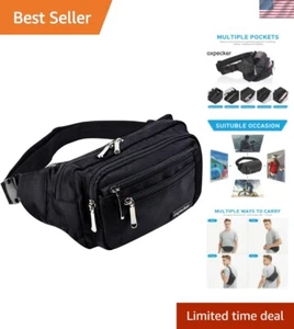 Waist Pack Bag with Rain Cover, Waterproof Fanny Pack for Men&Women, Workout ... - Picture 1 of 7