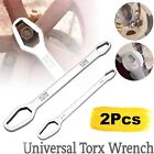 Universal Torx Screw Nuts Wrench 3-22Mm Double Head Ratchet Spanner Repair Tools