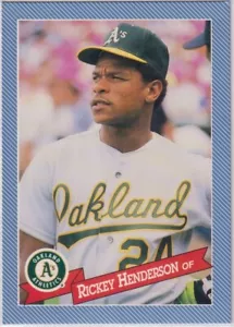 1993 Hostess #23 Rickey Henderson Oakland Athletics - Picture 1 of 1