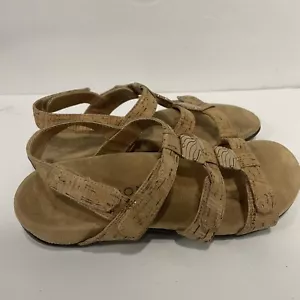 Vionic bequeme Sandalen Größe 7 Riemchen braun Perlen Freizeit Wandern niedriger Absatz - Bild 1 von 6