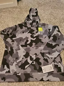 NWT Tek Gear Camoflauge Hoodie Sweatshirt Gray Black XL - Picture 1 of 3